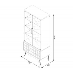 Cristaleira Classic  AD - Imcal - Branco