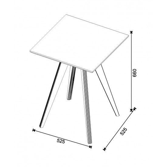 Mesa Classic Lateral Quadrada - Imcal 