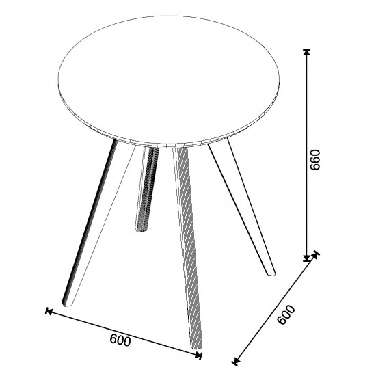 Mesa Classic Lateral Redonda - Imcal 