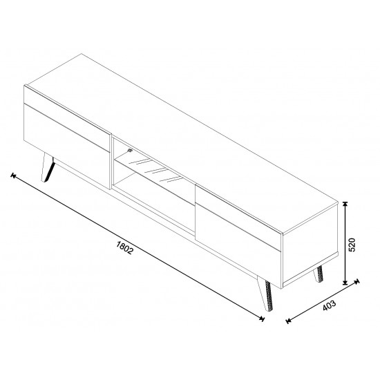 Rack Classic 2G 1.8 - Imcal - Off White / Freijó