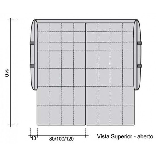 Sofá Cama 3 em 1 Vinci Lara Móveis.