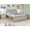 Cama Casal Padrão Loop com Cabeceira Estofada