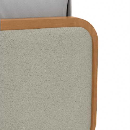 Cama Casal Padrão Loop com Cabeceira Estofada Cama Casal Padrão Loop com Cabeceira Estofada