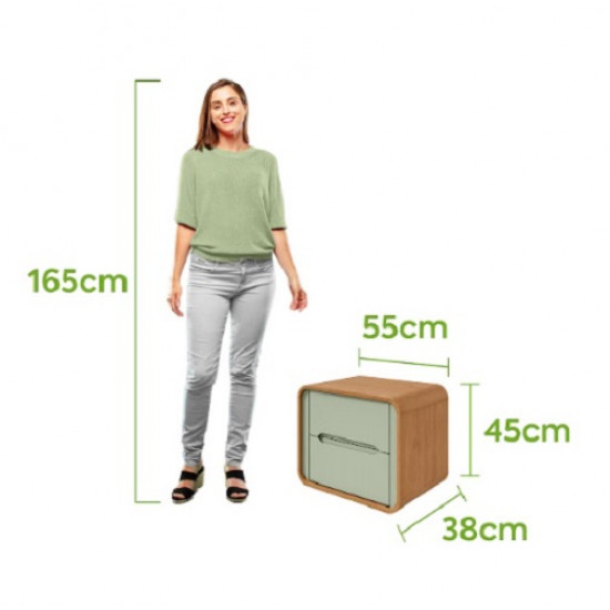 Mesa de Cabeceira Loop 2 Gavetas