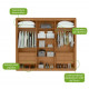 Guarda-roupa Casal Loop 6 Portas 100% MDF Amêndoa Clean/Verde Sálvia Guarda-roupa Casal Loop 6 Portas 100% MDF Amêndoa Clean/Verde Sálvia