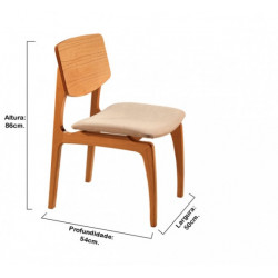 Cadeira Valença - Rafana kit c/ 2 cadeiras Pronta Entrega
